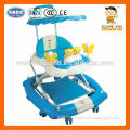 809TPJ with canapy footpad sticker Customized logo and color plastic baby walker supplier rocking style in China